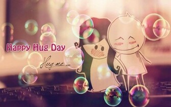 Happy Hug Day Wallpaper