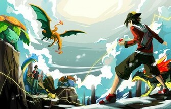 Red Wall Pokemon Photo