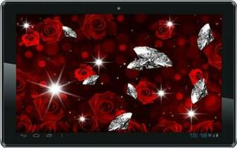 Rose Diamond 3d Live Wallpaper Screenshot