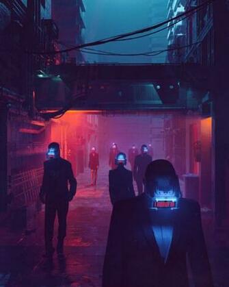 People Beeple Digital Art 3d Neon City Street Wallpaper HD