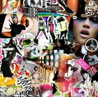 Fashion Collage Background Themes