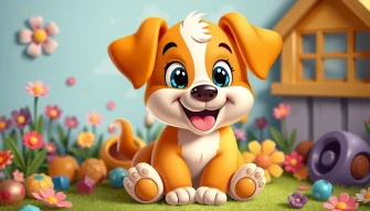 Cartoon Puppy Wallpaper