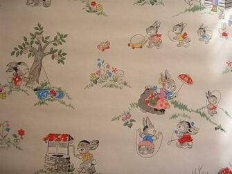 Vintage Nursery Wallpaper Toys