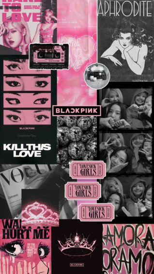 Blackpink In Ur Area Pink And Black Wallpaper
