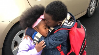Sibling Love Big Brother Greeting Little Sister Will Melt