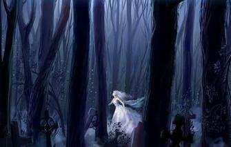 Wallpaper Forest Night Cemetery The Bride Ghost Otherworldly