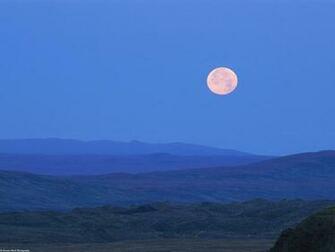 Full Moon Landscapes Nature Alaska Wallpaper