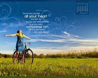 Wallpaper August Bible Verse Calendar Desktop