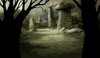 Background From Series Drawn And Painted Over The Garden Wall