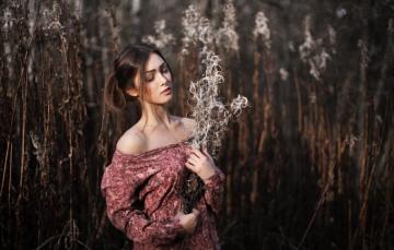 Wallpaper Light Red Nature Beautiful Sexy Model White
