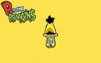 Tv Cartoons Zombies Brain Bert Sesame Street Wallpaper