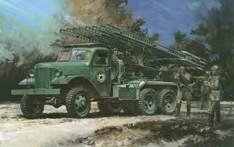 The Bm Katyusha Soviet Military Car Rocket Artillery Period