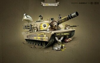 Wallpaper Animals Tank Noisia Weapon