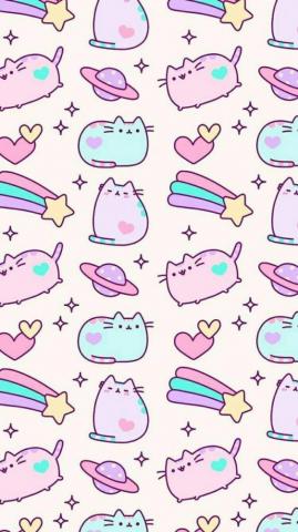 Pastel Pusheen Wallpaper Cute Cat Phone