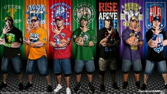 Wwe John Cena Multi Color Wallpaper Widescreen By Timetravel6000v2 On