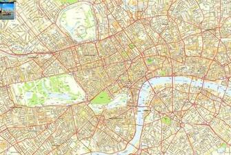 London City Map Desktop Background