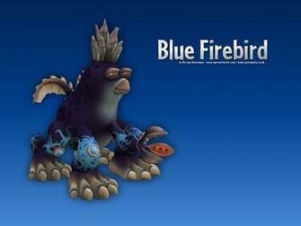 Blue Firebird Desktop Wallpaper Rosana Kooymans Art
