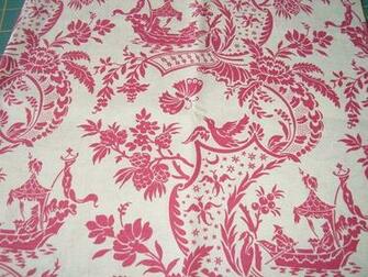 Anna Griffin Chinoiserie Toile In Pink Half Yard By Sewelegantly