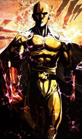 Made A Phone Wallpaper Of Saitama One Punch Man Anime
