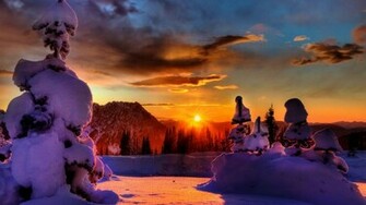 Winter Sunset Nature