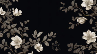 Black Aesthetic Flower Wallpaper By Patrika