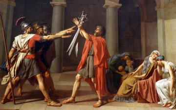 Classic Art Wallpaper Le Serment Des Horace