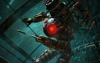 Video Games Bioshock Big Sister Wallpaper Background
