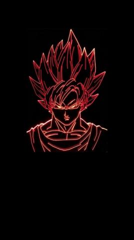 Goku Dbz Dragonball Android Ios Wallpaper Black