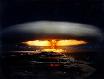 Wallpaper Nuclear Bomb Mushroom Cloud
