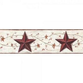 Barn Star Vine Border Wallpaper Warehouse