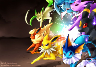 Baby Eevee Evolutions Evolution By Jiayi