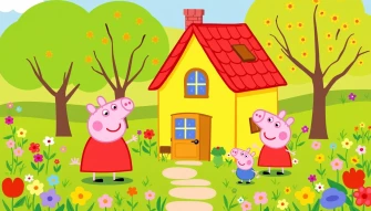 Peppa Pig House Wallpaper