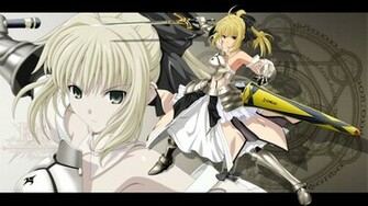Unlimited Codes Fate Stay Night Girl Lily Saber Anime Wallpaper