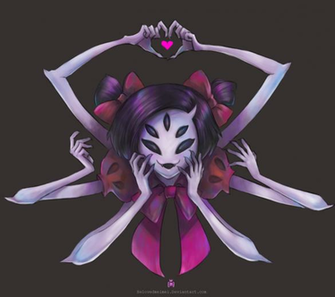 Undertale Game Undertalefanart Muffet