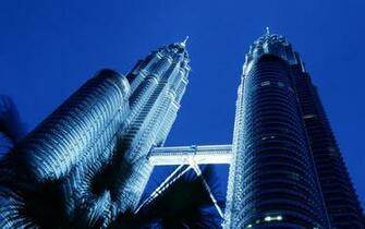 Twin Towers De Reus Wolkenkrabbers Van Moderne Stad