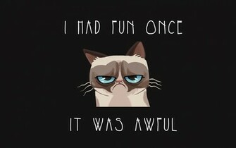 Grumpy Cat Cartoon HD Wallpaper For Desktop