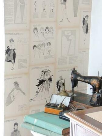 Junk Fabulous Fashion Themed Book Wallpaper Cups And Saucers