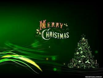 Green Merry Christmas Wallpaper Desktop