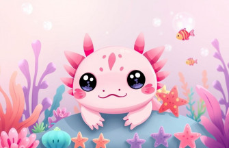 Kawaii Axolotl Wallpaper
