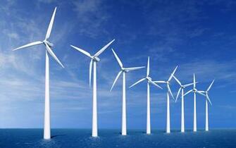 Windmills Wallpaper Stock Photos