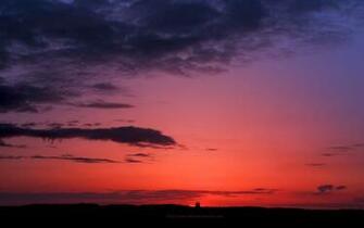 Deep Red And Purple Sky Sunset Background Pixels