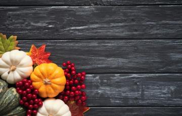 Wallpaper Autumn Leaves Background Board Colorful Pumpkin