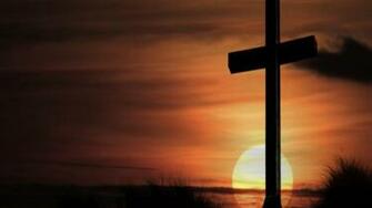 Christian Photography Cross On Sunset Wallpaper Hq