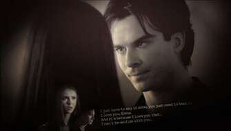 Damon Salvatore And Elena Wallpaper