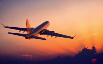 Aircraft Passenger Airplane Sunset Clouds