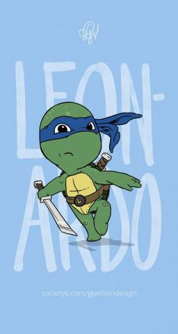 Tmnt Leonardo Cute Dangerous iPhone Wallpaper