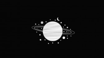 Saturn Black Aesthetic And Laptop Wallpaper