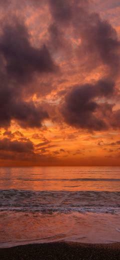 Wallpaper Weekends Sunsets Over The Water For iPhone
