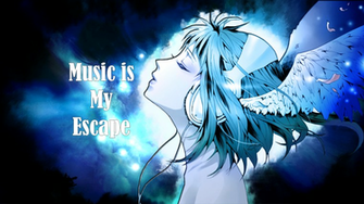 Music Is My Escape Computer Wallpaper Desktop Background