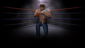 Boxing Ring Wallpaper Wolverine On By